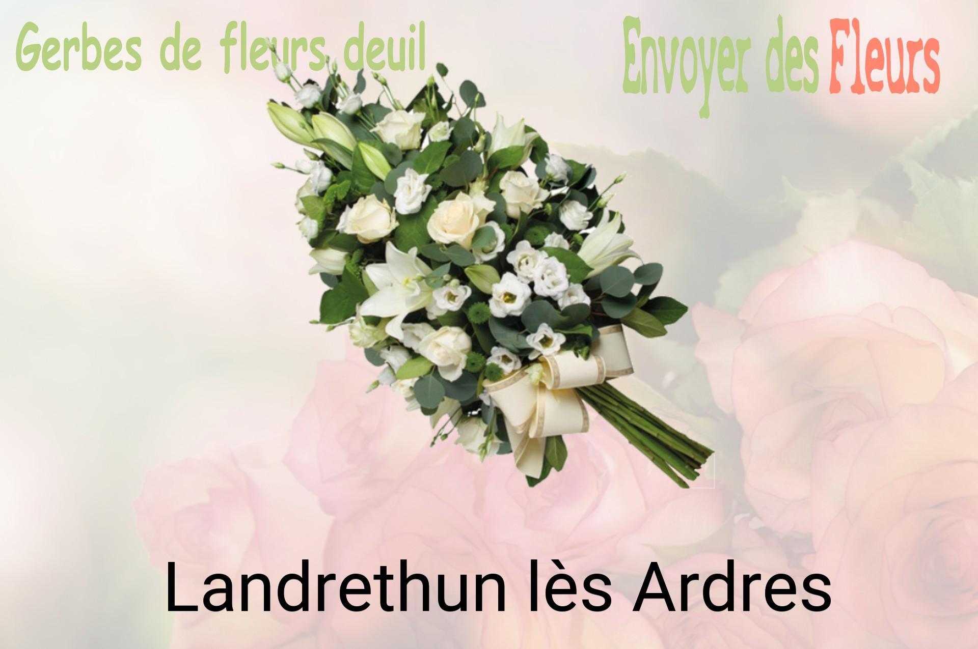 Gerbe de fleurs de deuil livrée à Landrethun-lès-Ardres